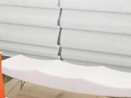 Cortina romana com gomos